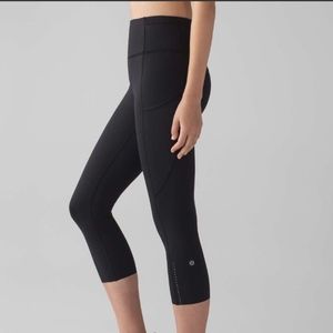 Lululemon Fast & Free Crop II *Nulux 19" Black